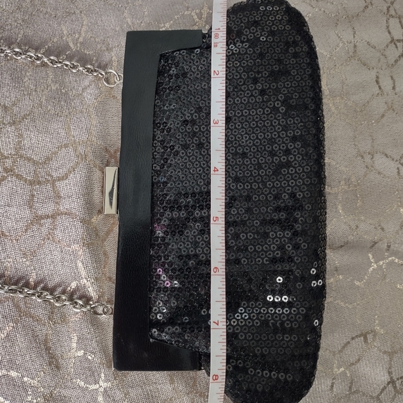 ALDO Black Sequin Evening Clutch - Picture 8 of 14